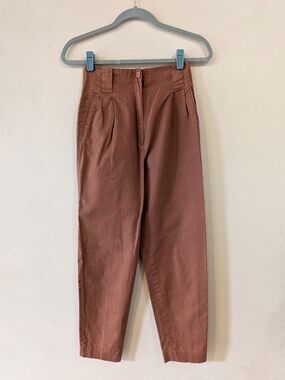 Rafaella Vintage High-Waist Pleated Trousers